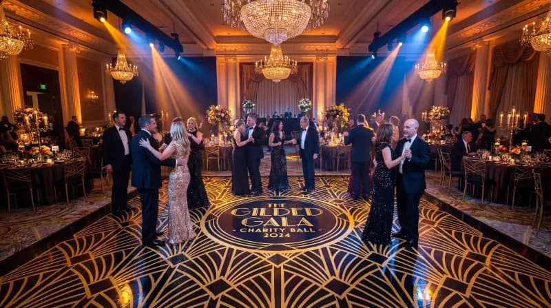 GILDED GALA FLOOR WRAP