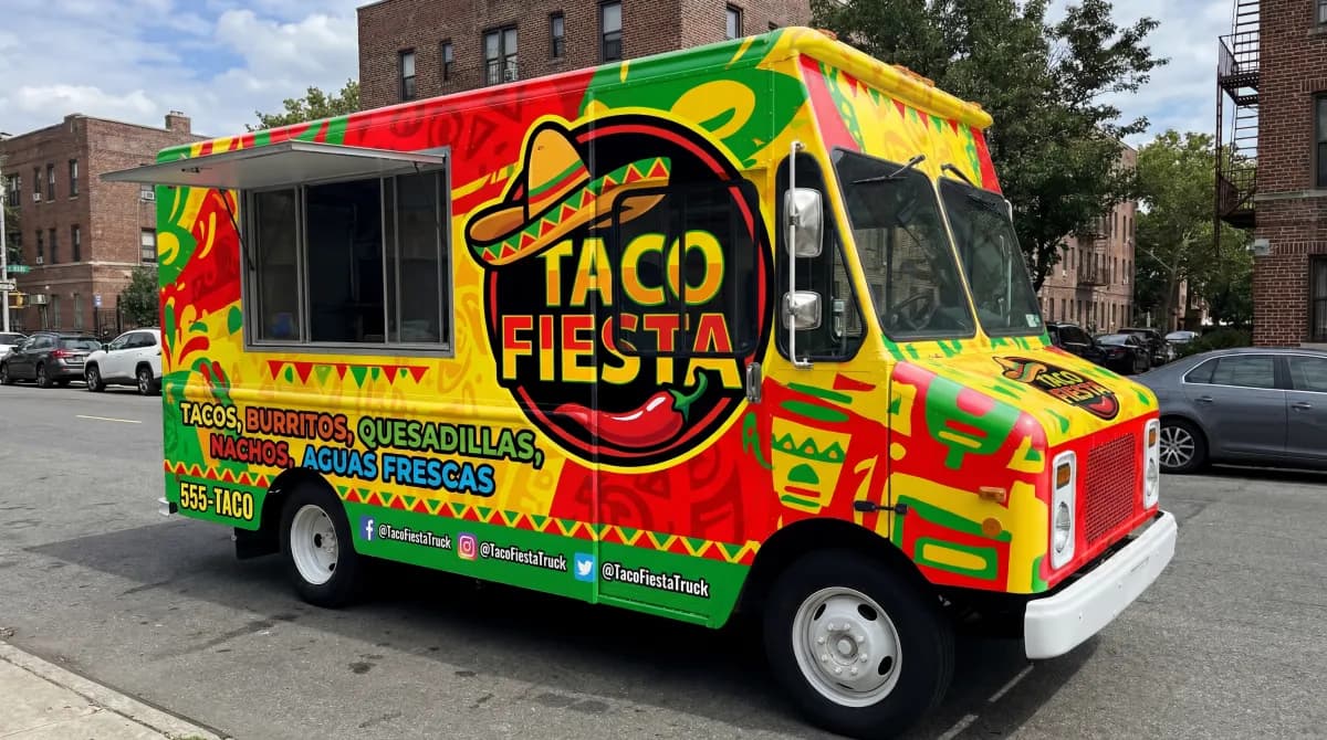 TACO FIESTA FOOD TRUCK WRAP