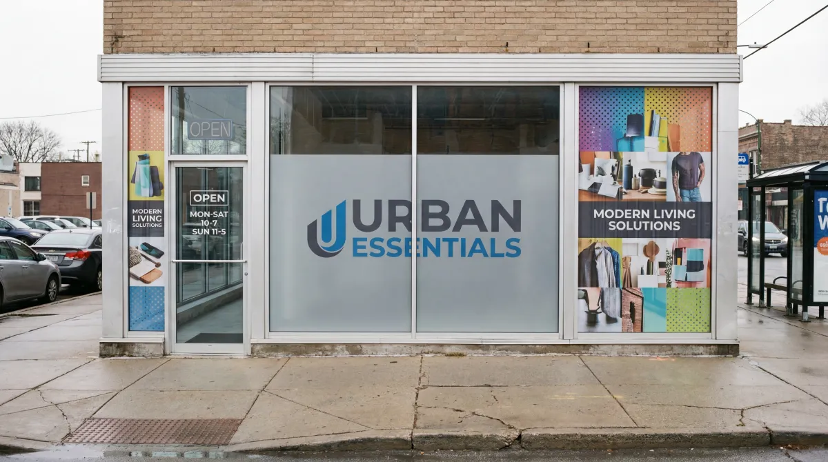 URBAN ESSENTIALS WINDOW GRAPHICS