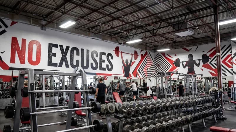 GYM MOTIVATIONAL WALL