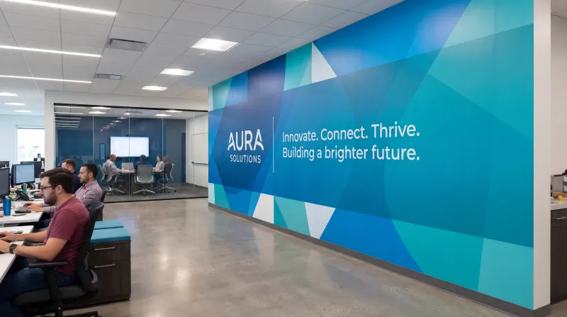 OFFICE BRANDED WALL WRAP