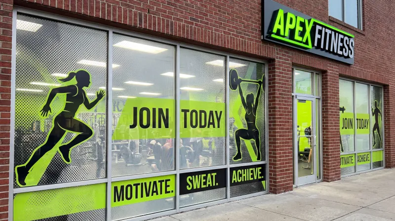 Fitness & Gyms window graphics