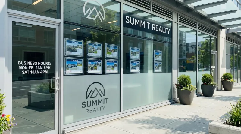 Real Estate window graphics