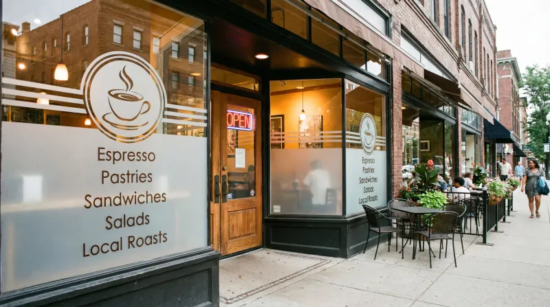 Restaurants window graphics