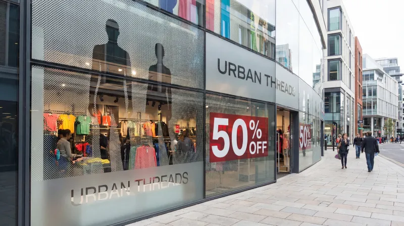 Retail window graphics